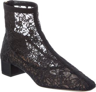 Dior Naughtily Lace & Leather Bootie