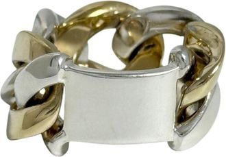 Bottega Veneta Silver 925 Band Ring (Pre-Owned)