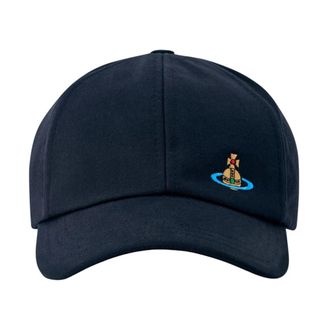 Vivienne Westwood Uni Baseball Cap - Heren - Petten - Zwart - L/Xl - Katoen - Accessoires