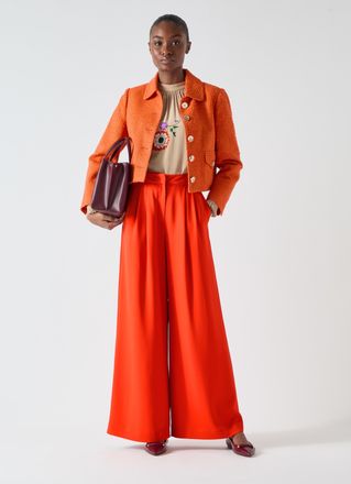 L.k. Bennett Womens Vita Jackets, Bright Orange - Size 20 UK