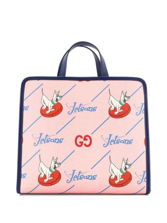 Gucci Childrens Printed Canvas Medium tote bag - Blauw