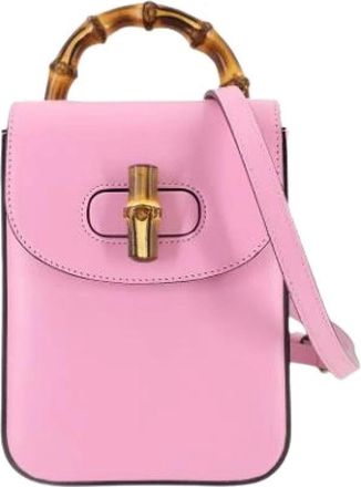 Gucci Pre-owned Mini Bags, female, Pink, Size: ONE SIZE Pre-owned Mini Shoulder Bag