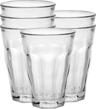 Duralex Picardie Made In France Clear Glass Tumbler, Set of 6