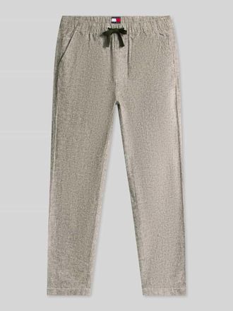 Tommy Jeans Regular Fit Weite Hose aus Leinen-Baumwoll-Mix in Gruen, Gr&ouml;&szlig;e XXL