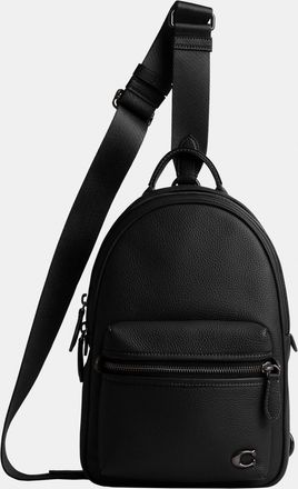 Coach Mens Charter Pack - Black Leather - One Size