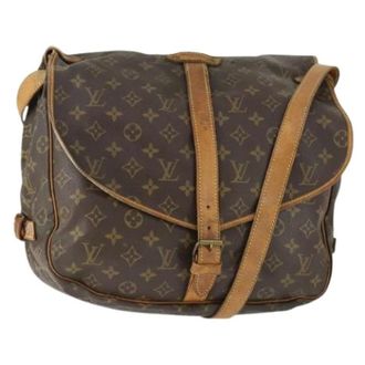 Louis Vuitton Pre-owned Cross Body Bags, female, Brown, Size: ONE SIZE Pre-owned Vintage Canvas Cross Body Bag