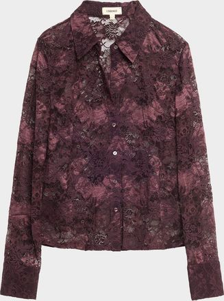 L'agence Maia Floral Lace Blouse
