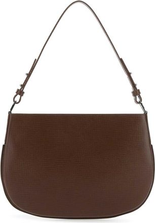 by FAR Brown Leather Issa Shoulder Bag