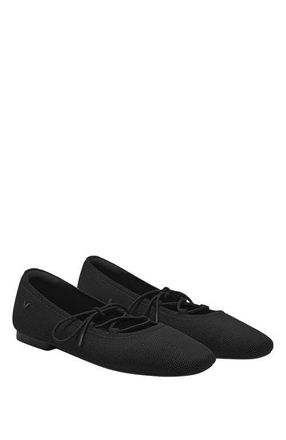 Vivaia 3 Laces Included Square-Toe Lace-Up Mary Janes in Black at Nordstrom, Size 9.5