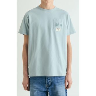 Scalpers Washed effect printed T-shirt in Duck at Nordstrom, Size Xx-Large