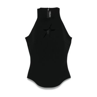 MUGLER Tops, Dames, Zwart, M, Cut-Out Tanktop
