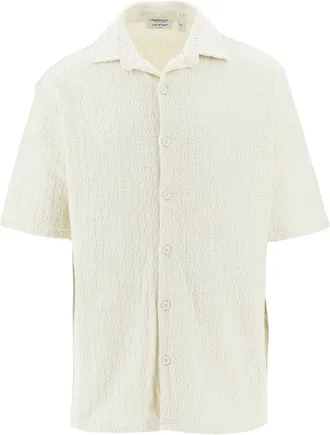Off-white Jacquard terry bowling shirt Man 46