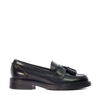 Dune London Womens Ladies Garda T - Leather Tassel Loafers - Black material_leather1 - Size UK 3