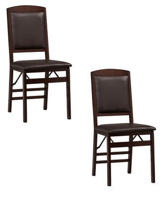 Linon Set Of 2 Triena Folding Chairs
