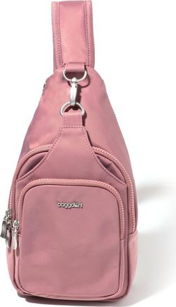 Baggallini Central Park Sling Bag in Mauve Twill at Nordstrom