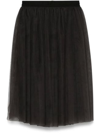 Dolce & Gabbana tulle midi skirt - women - Polyamide - 42 - Black