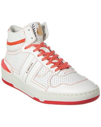 Lanvin Clay Leather High-Top Sneaker