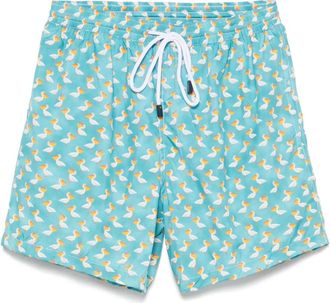 Barba Costume da bagno con stampa - Blu