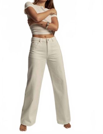 Rolla's Kate Baggy Jeans In Off White