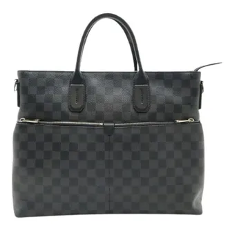 Louis Vuitton Pre-owned Tote Bags, male, Black, Size: ONE SIZE Pre-owned Damier Graphite Briefcase