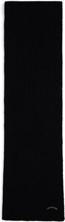 Paul & Shark Premium Wollen Sjaal voor Iconische Stijl - Heren - Wintersjaals - Zwart - ONE Size - Wol - Accessoires