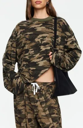 Lioness Bloom Camo Long Sleeve T-Shirt at Nordstrom, Size X-Small