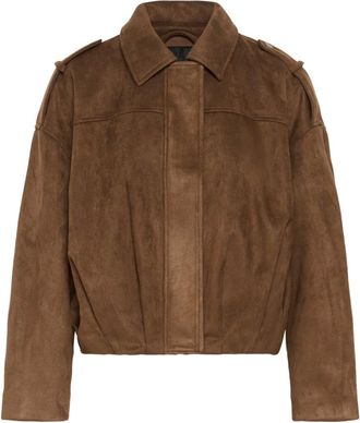 Kaffe Dames, Jassen, Bruin, Maat: XS Su&egrave;de