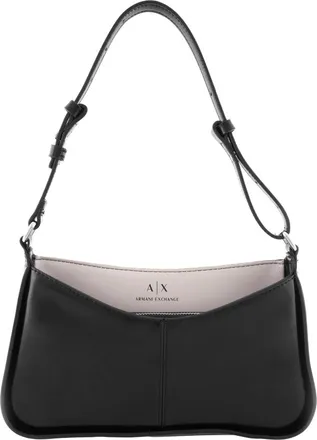 A|X Armani Exchange Black Logo Shoulder Bag