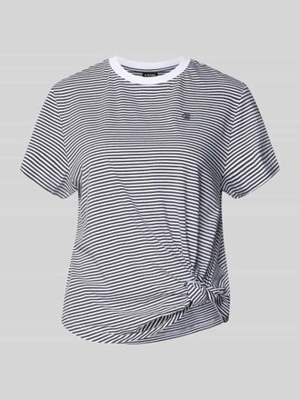 G-Star G-Star RAW Relaxed Fit T-Shirt aus reiner Baumwolle mit geknotetem Saum in Petrol, Gr&ouml;&szlig;e XS
