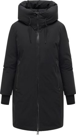 Marikoo dames lange wintermantel Polarh&auml;schen met capuchon