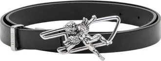 Diesel Accessoires, Dames, Zwart, 85 CM, Leer, B-D Line W Angel 20 Belt