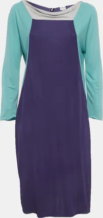 Armani Color Block Jersey Mini Dress