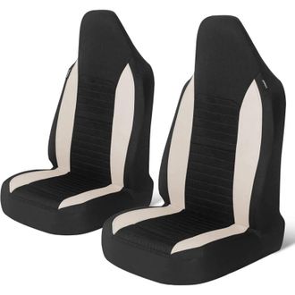 OEM Fundas Para Asientos Delanteros De Coche, 2 Piezas, Protectores Universales Para Asientos De Coche, Camionetas Y Suv, Color Beige
