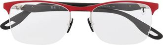 Ray-Ban Occhiali con semi montatura - Rosso