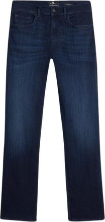 7 For All Mankind Luxe Performance Straight Leg Jeans - Heren - Slim Fit Jeans - Blauw - W34 - Katoen - Jeans