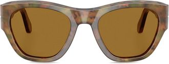 Persol Occhiali da sole squadrati - Marrone