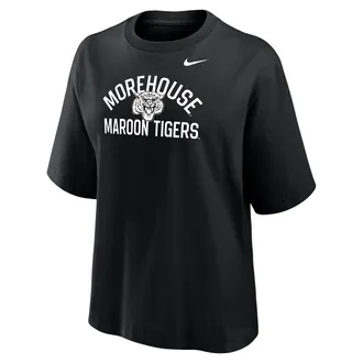 Nike Womens College (Morehouse College) Boxy T-Shirt in Black | W11668MORE26-BLK