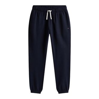 Tommy Hilfiger Broeken, Heren, Blauw, S, Katoen, Fleece Joggers