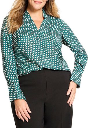 Nic+Zoe Nic+Zoe Plus Shadow Dot Top