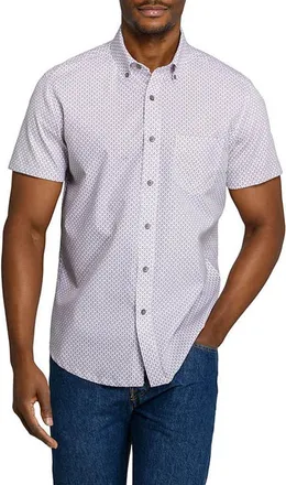 W.R.K Raindrop Reworked Button Down Shirt in White/pink at Nordstrom, Size Xx-Large