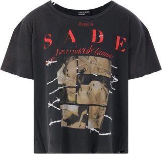 Enfants Riches Deprimes T-shirt Les Crimes De LAmour con effetto vissuto - Nero