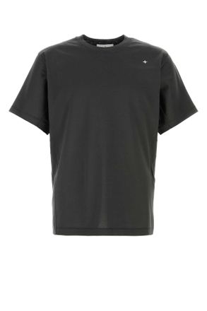 Stone Island Charcoal Cotton T Shirt