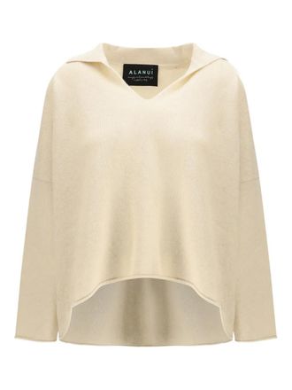 Alanui V-neck cashmere sweater - Neutrals