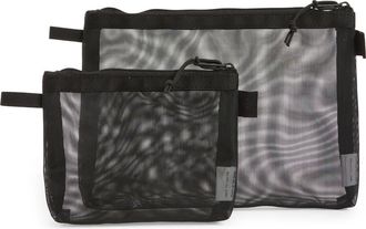 Baboon to the Moon Set of 2 Monomesh Pouches in Black at Nordstrom Rack