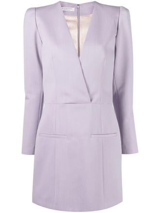 Philosophy di Lorenzo Serafini V-neck long-sleeve mini dress - Purple