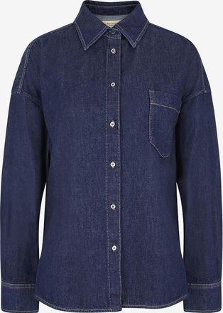 Max Mara Hemd mit &uuml;berschnittenen Schultern aus Baumwolle Foggia