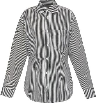 A Gold E Cinch Shirt - Dames - Overhemden - Zwart - XS - Denim - Overhemden