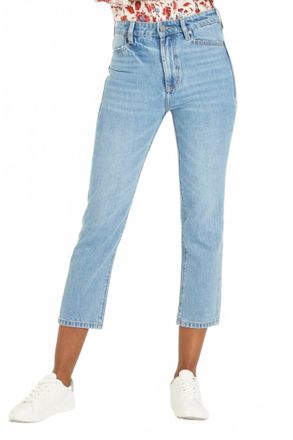 Dear John Denim Frankie Super High Rise Cropped Straight Jean In Salt Lake