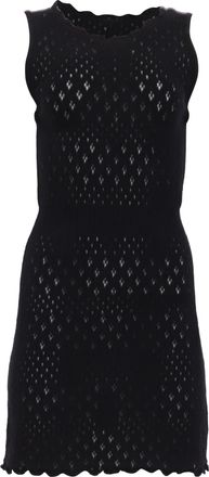 Maje Mini Dress in Black Cotton