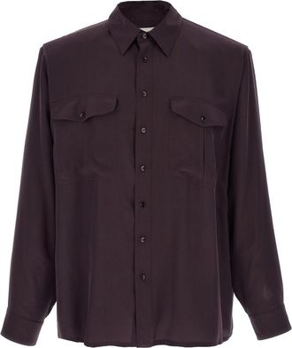 Saint Laurent Dark Purple Regular Shirt